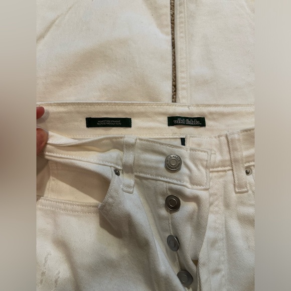 Target Wild Fable brand- like new, worn once, white high rise - Picture 2 of 3